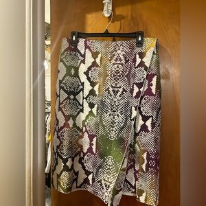 Snake skin print skirt